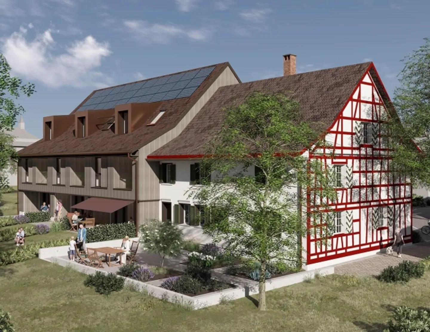 Nouvelle construction : ferme historique et maison de rang avec verger - Photo 2 sur 6
