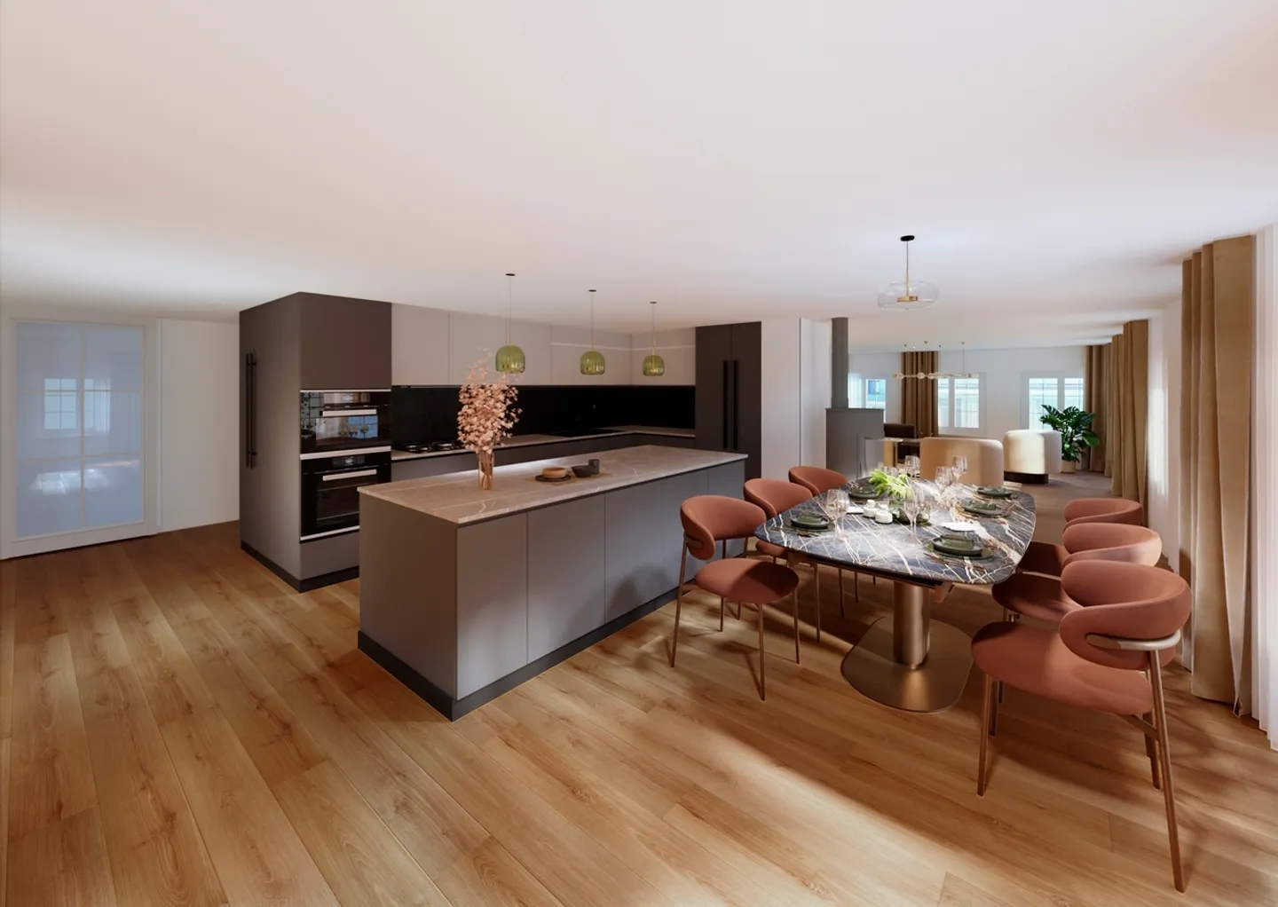 Appartement spacieux de 4,5 pièces avec balcon (étage supérieur rest.) - Photo 4 sur 7