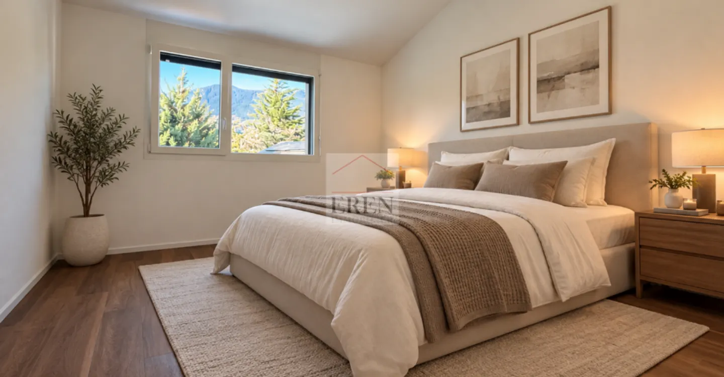 Wunderschöne 3,5-Zimmer-Penthouse zur Miete in Savièse - Foto 10 von 11