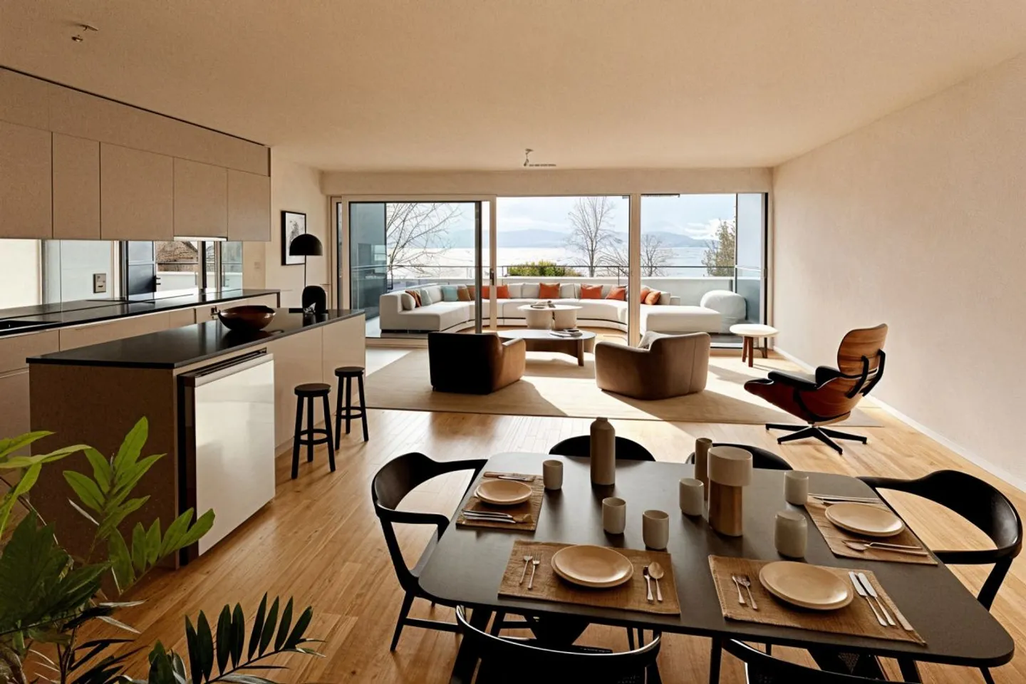 Magnificent 3.5-room apartment with new standards and breathtaking views of the lake - Photo 2 of 13