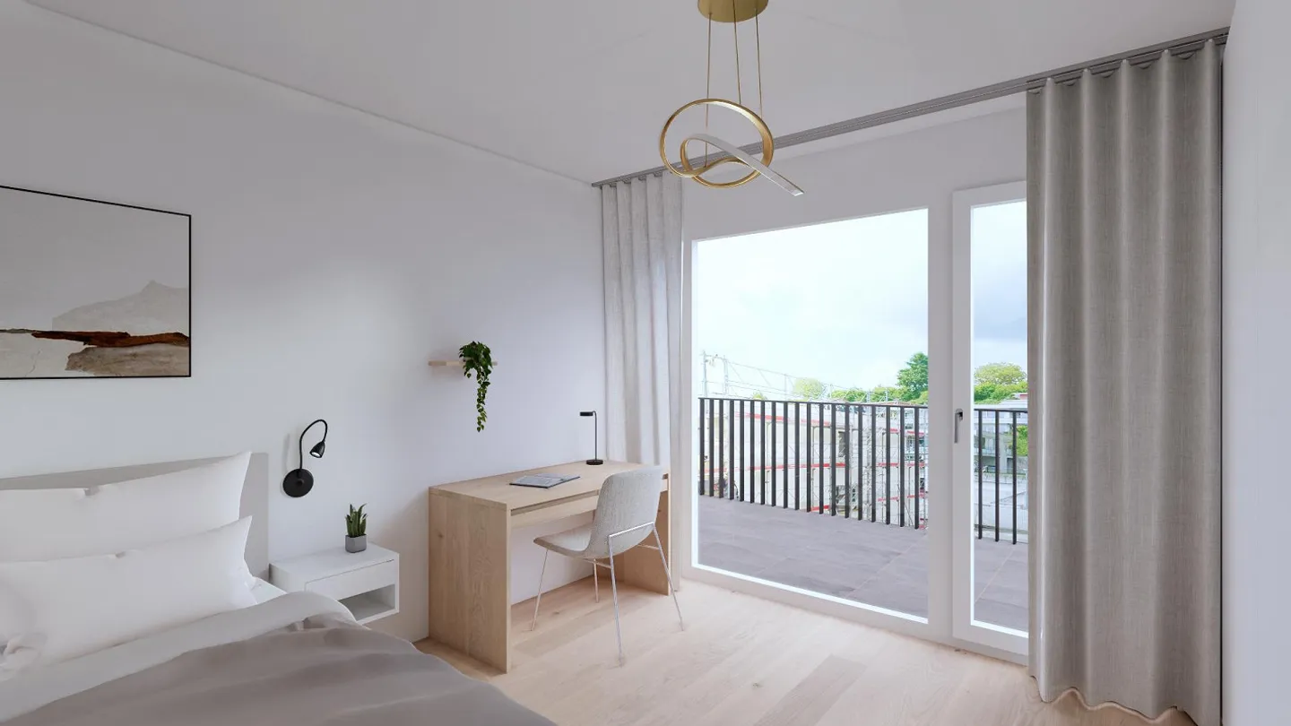 First rental: Penthouse apartment with a view into the greenery - Photo 11 of 15