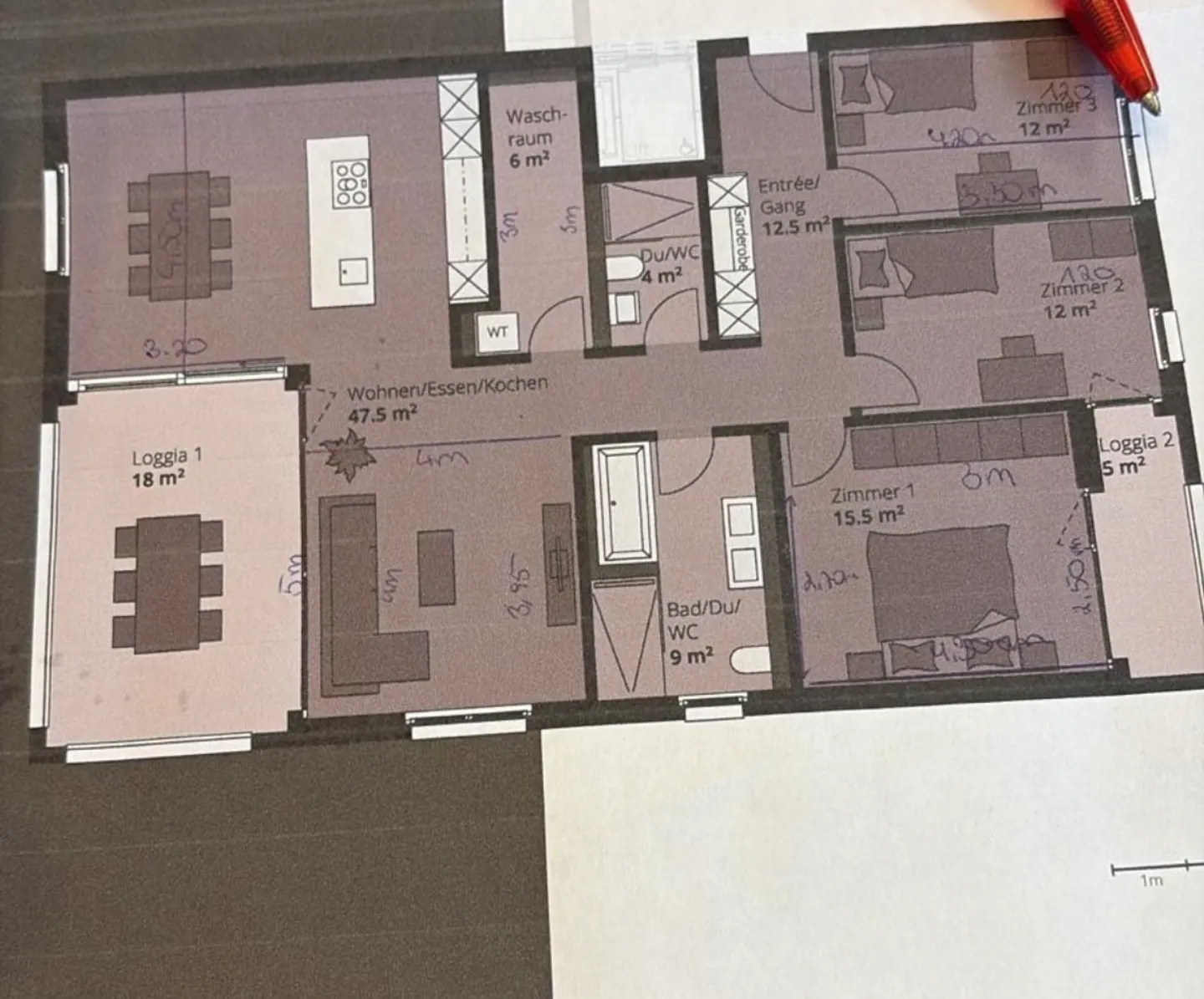 Grosszügige 4½-Zimmer-Wohnung - Foto 3 von 3