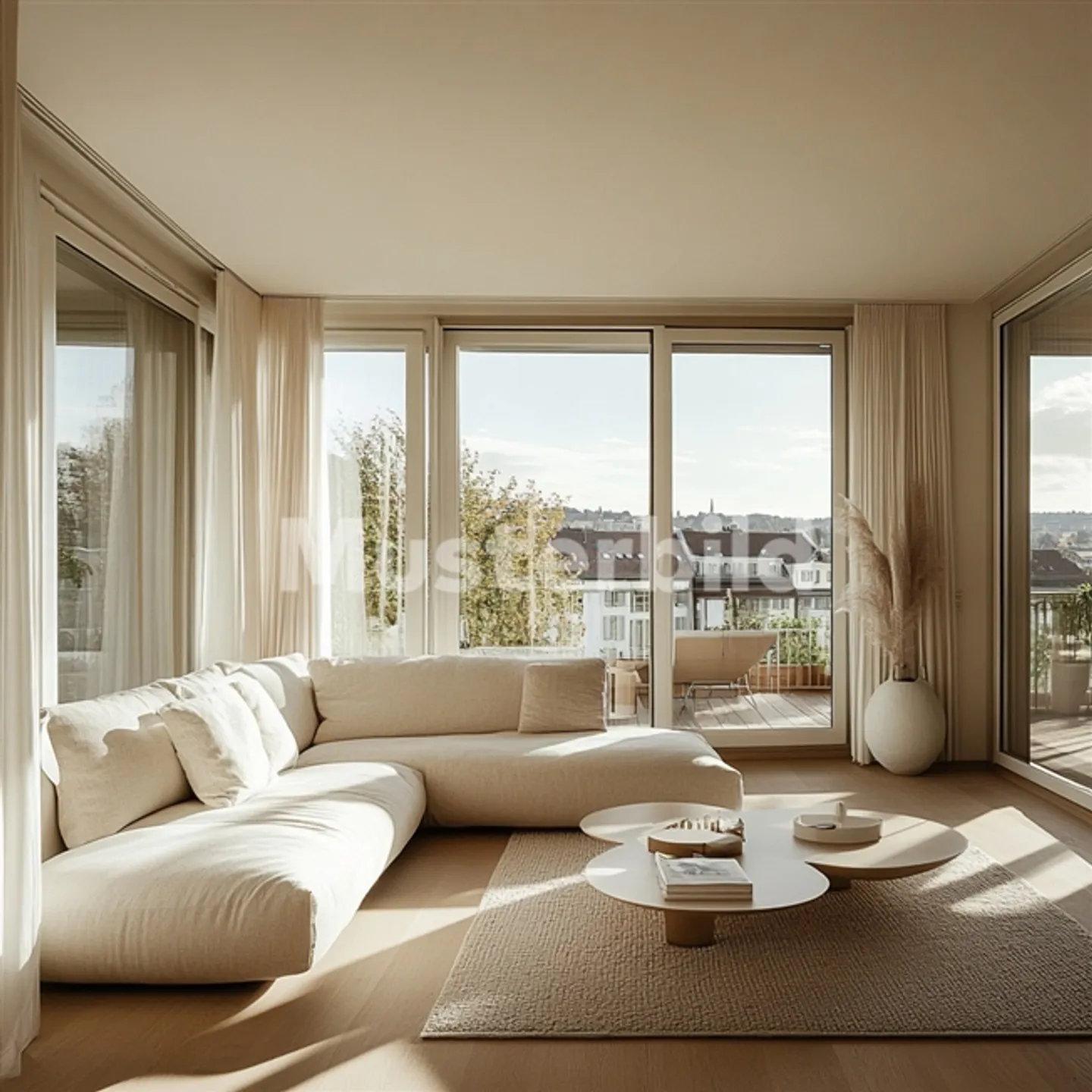 Charming 4.5-Room Apartment in Idyllic Location in the Forest with Garden - Photo 3 of 8