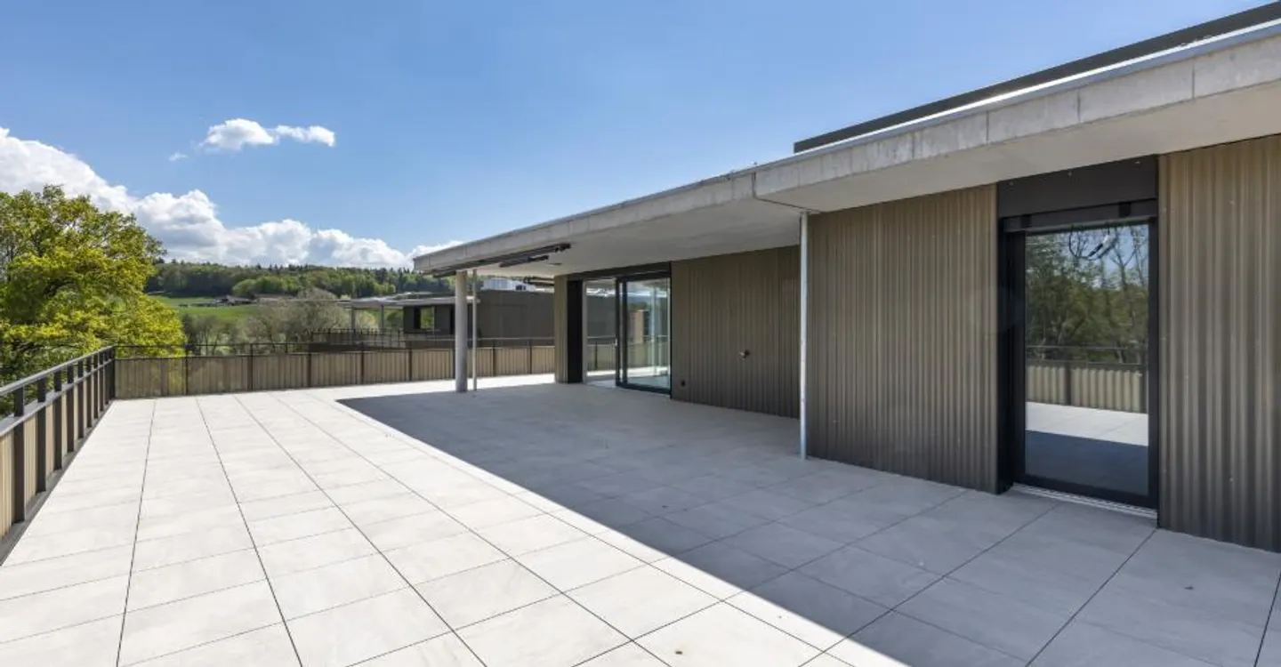 MATRAN – MAGNIFIQUE ATTIQUE DE 5.5 PIÈCES AVEC TERRASSE EXCEPTIONNELLE DE 171 M² - Photo 4 sur 9