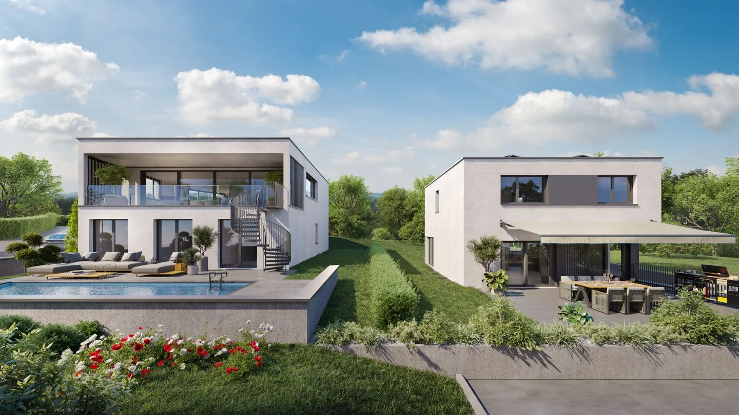 House SOL - Living with a View: 5.5 Rooms and Dreamlike Alpstein View in Zuzwil - Photo 8 of 9