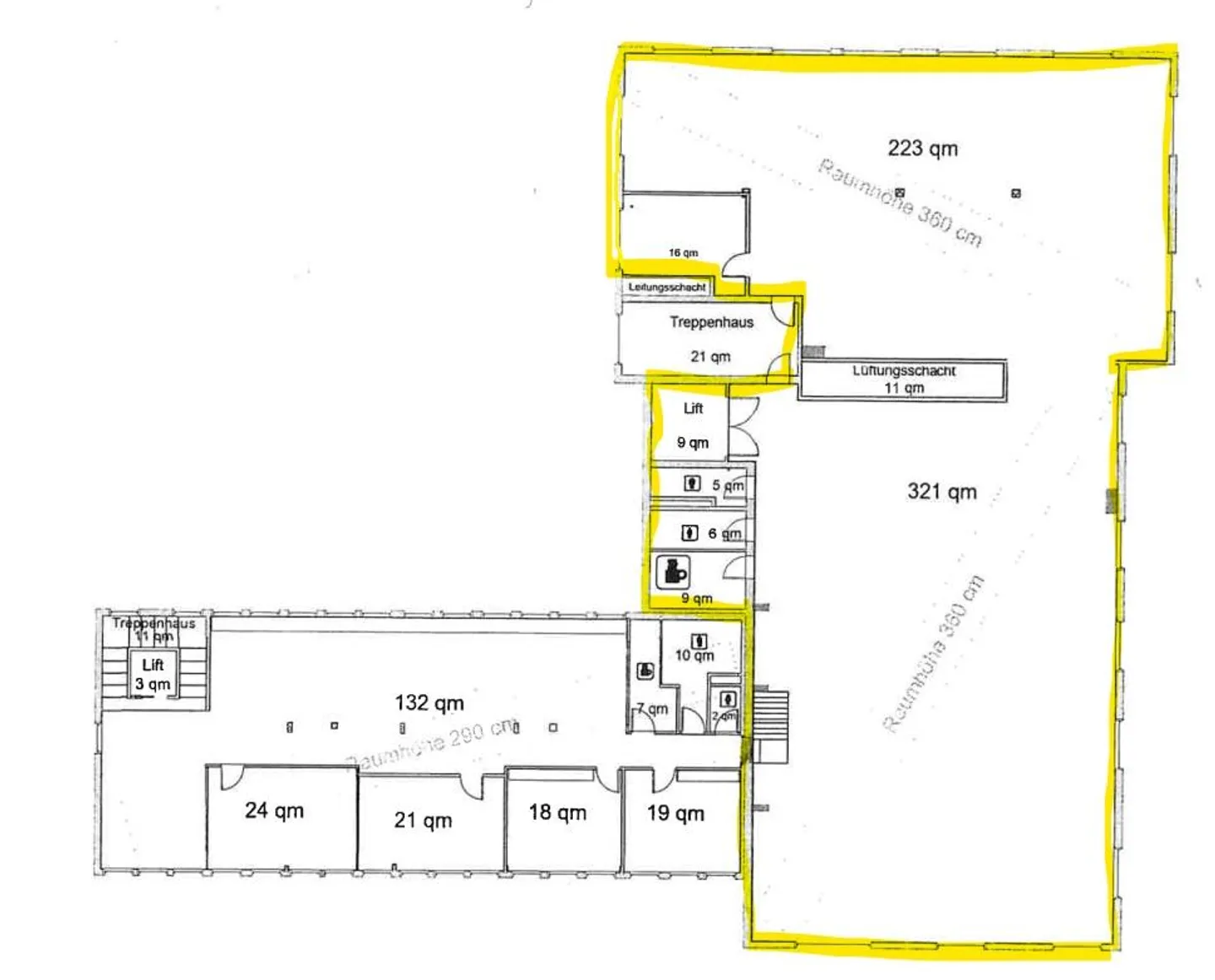 Locaux commerciaux de 626 m2 dans un emplacement central - Photo 4 sur 4