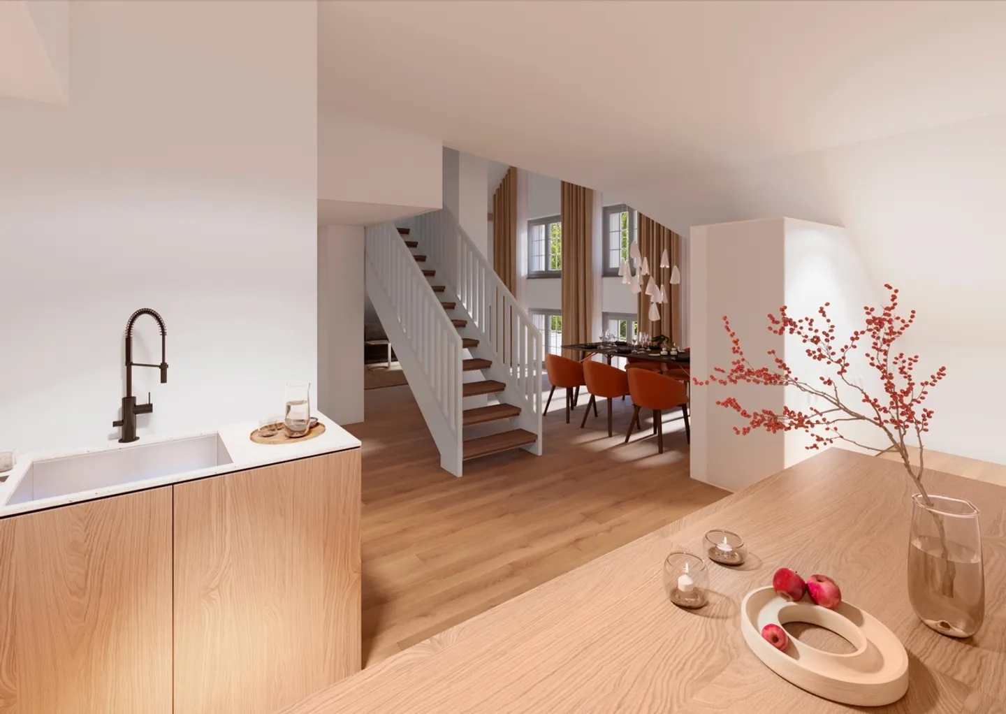 Maisonette spacieuse de 5,5 pièces avec terrasse (DG Rest.) - Photo 2 sur 9