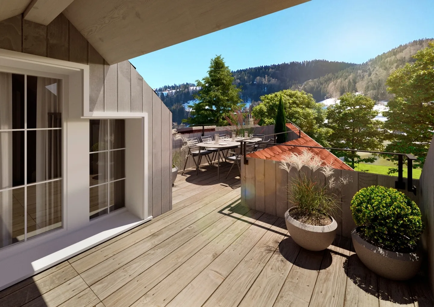 Maisonette spacieuse de 5,5 pièces avec terrasse (DG Rest.) - Photo 5 sur 9