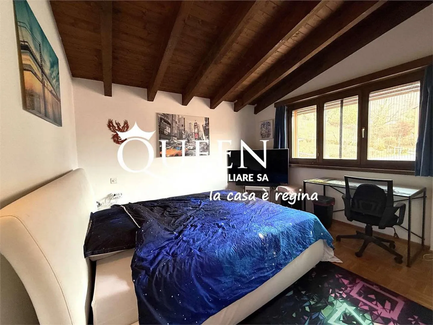 Cademario: Duplex 3.5 Rooms with Open View in Residence with Swimming Pool - Photo 10 of 13