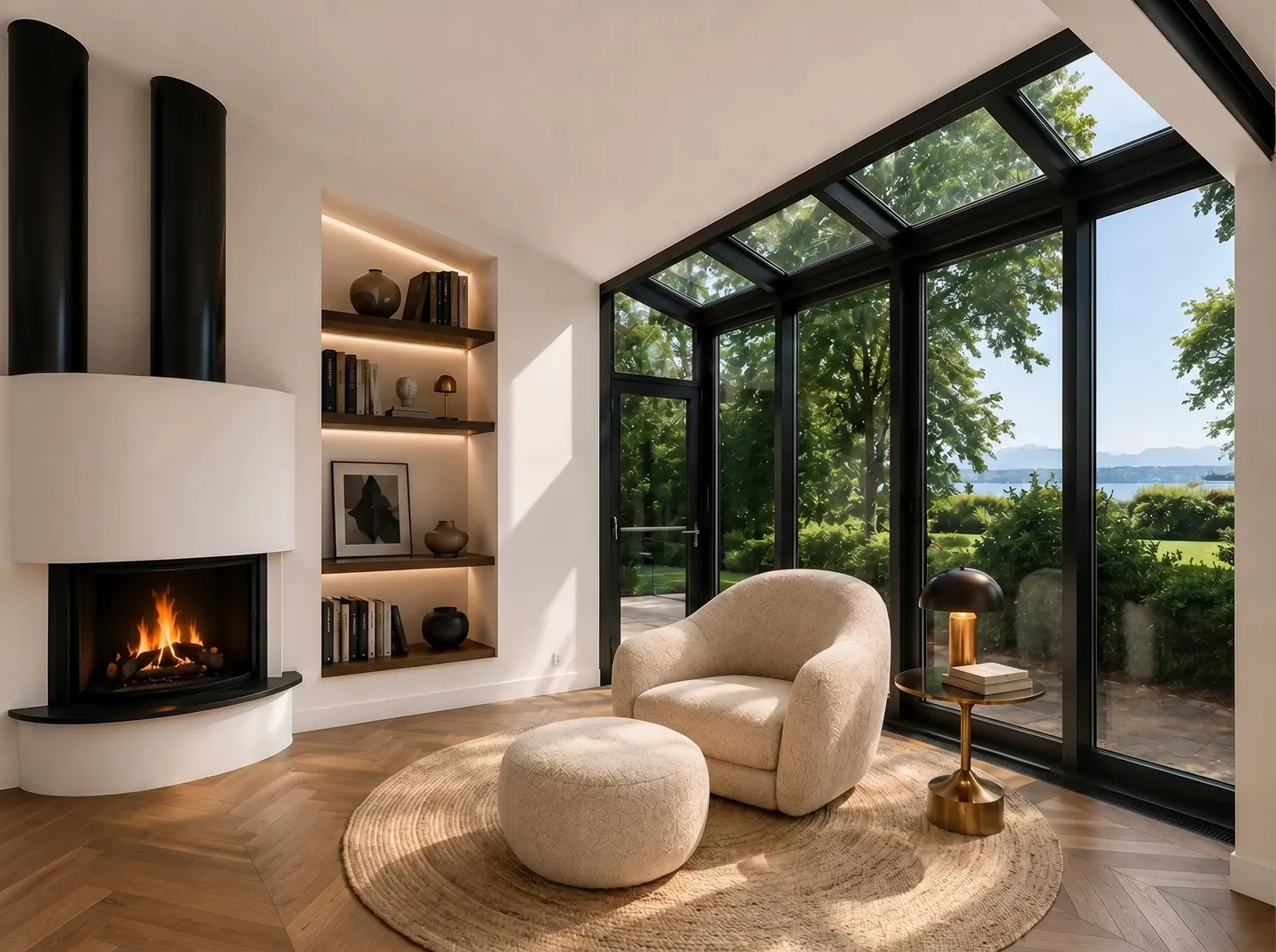 Zeitgenössische Villa mit Seeblick - Foto 6 von 10