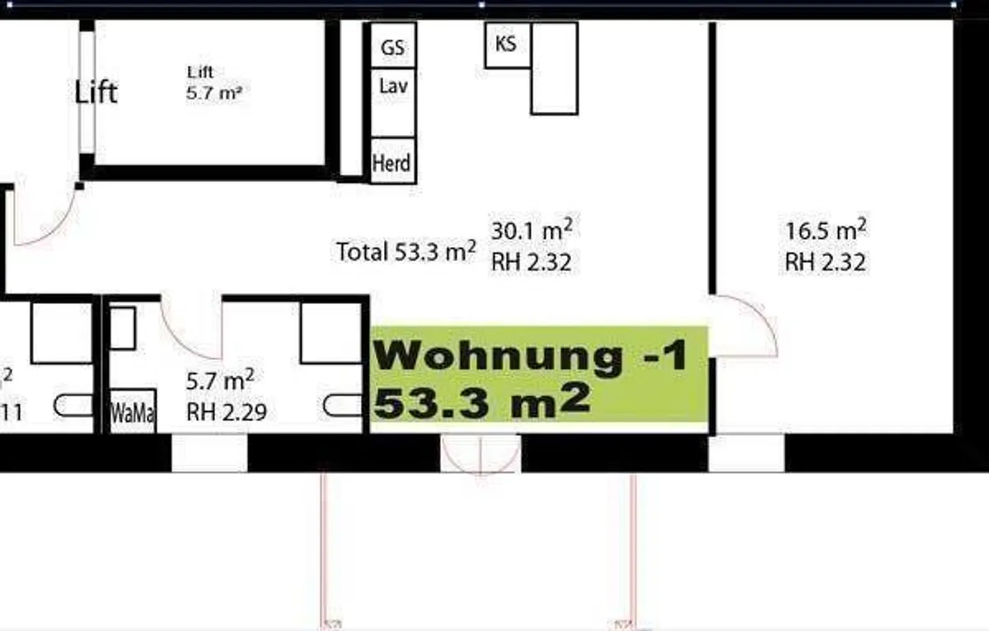 2-room apartment with elevator - Photo 11 of 11