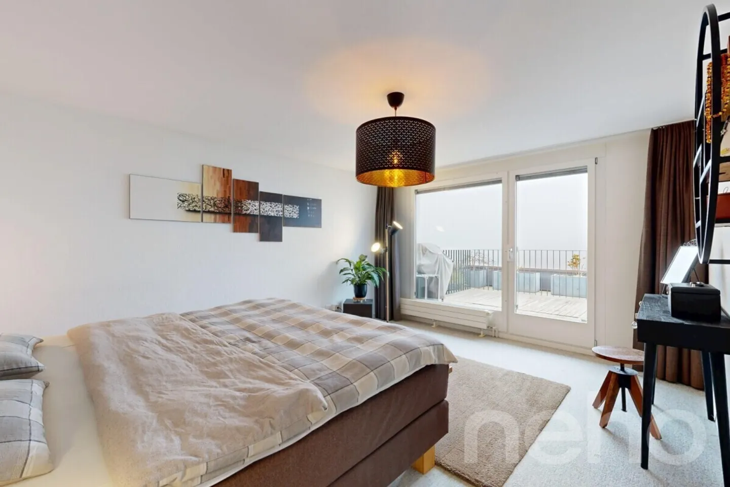 Appartement de terrasse lumineux et spacieux avec vue sur les Alpes - Photo 5 sur 12