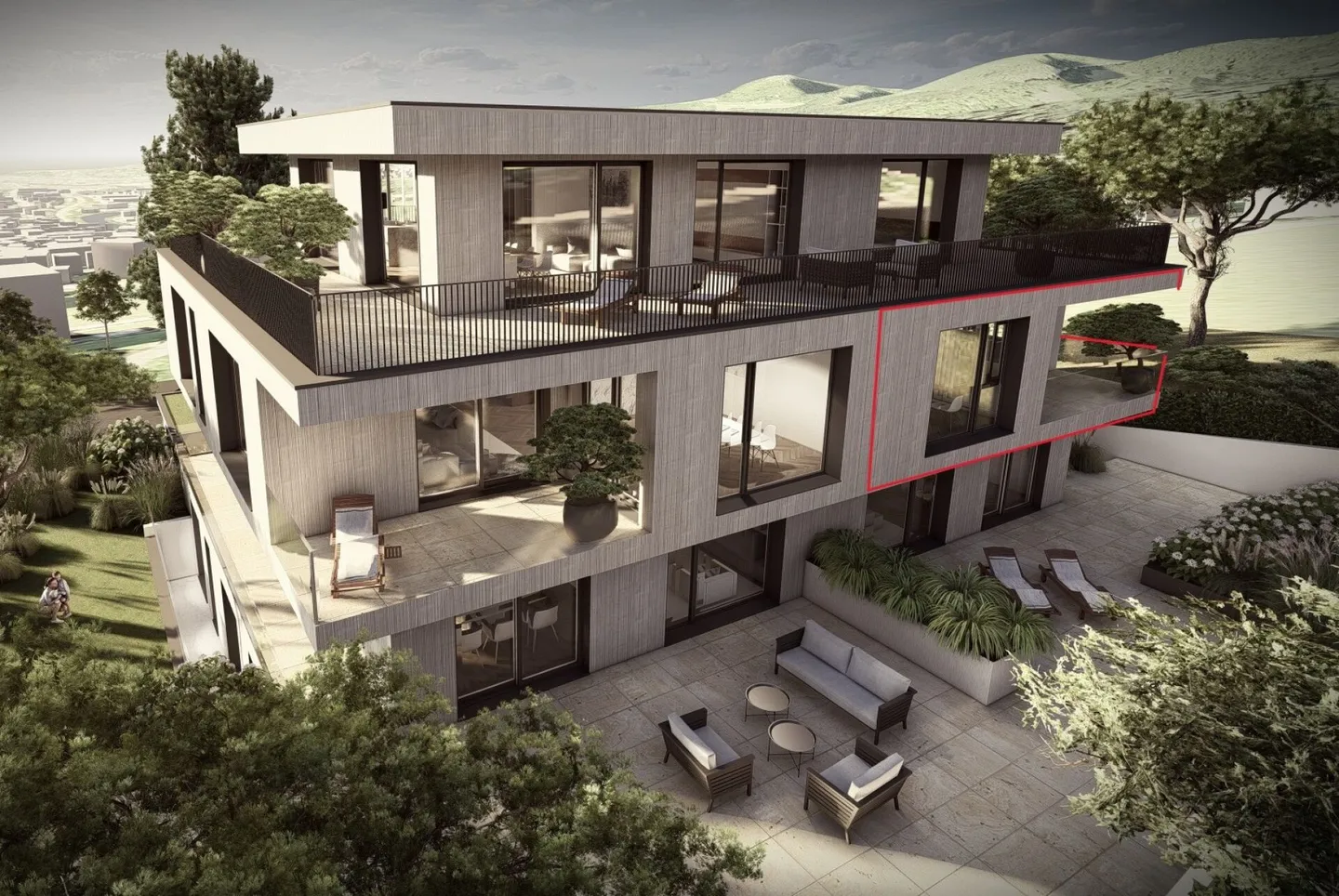 Nouveau projet de construction AURORA : Appartement moderne de 4,5 pièces (unité 4) - Photo 1 sur 4