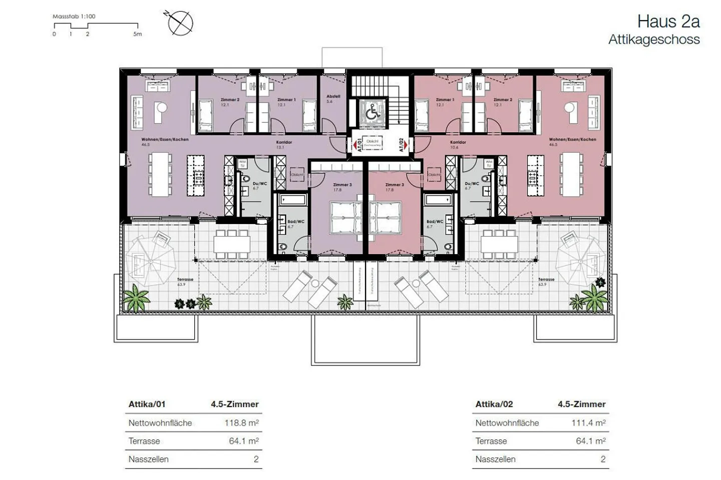 4.5-Zimmer-Attika in Romanshorn – ganz oben wohnen, mehr Privatsphä... - Foto 7 di 8