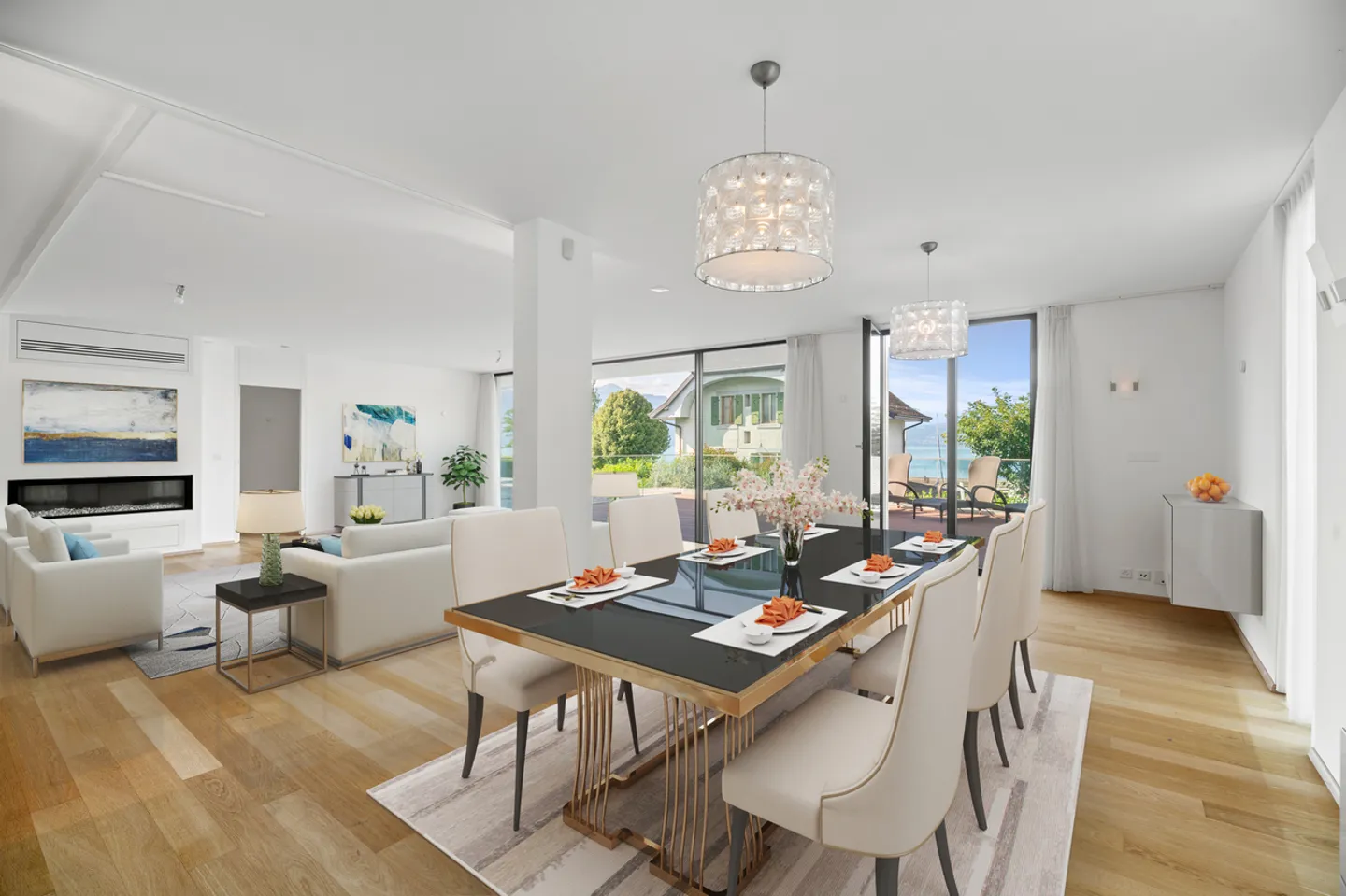 Hochwertige Duplexwohnung mit Panoramablick, 2. Reihe vom See - Foto 2 von 9