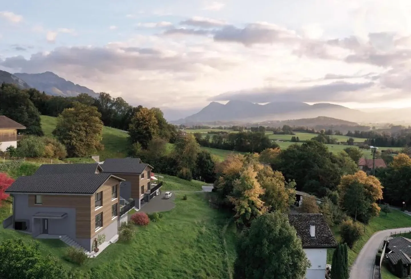 Ultima villa bifamiliare con splendida vista sul lago e sulle montagne - Foto 4 di 7
