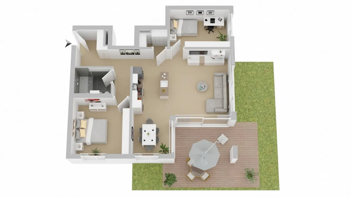 Appartement de jardin moderne et de haute qualité - Photo 1 sur 14