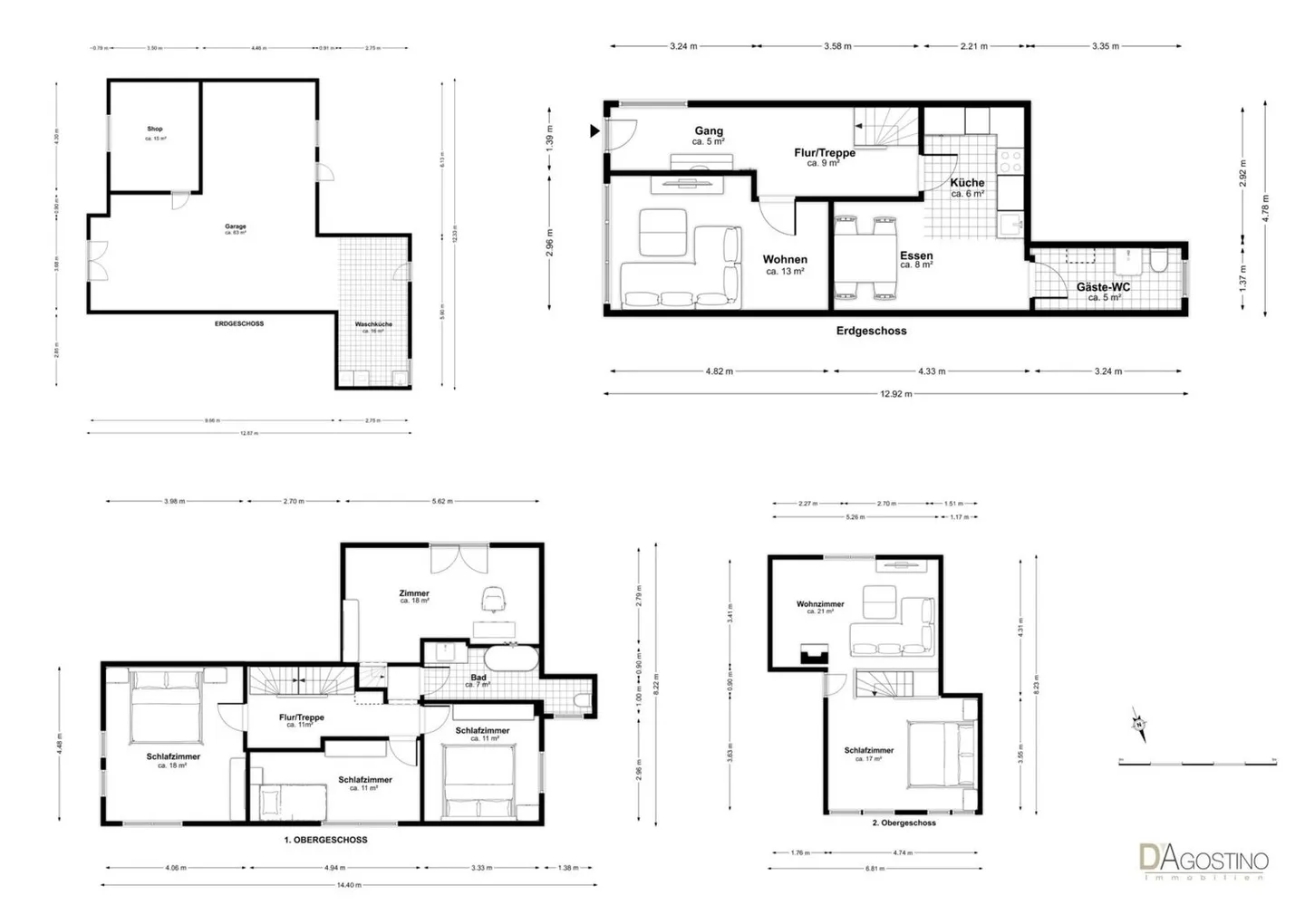 Casa di 6,5 stanze con spazio commerciale (94m2) - Foto 13 di 13