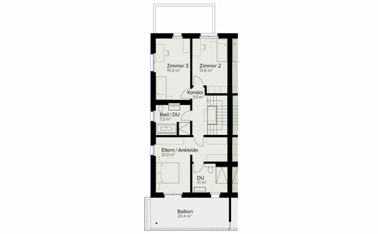Nouvelle construction | 255 m² | Maison individuelle 5.5 pièces "Rosenberg" | Première occupation - Photo 11 sur 13