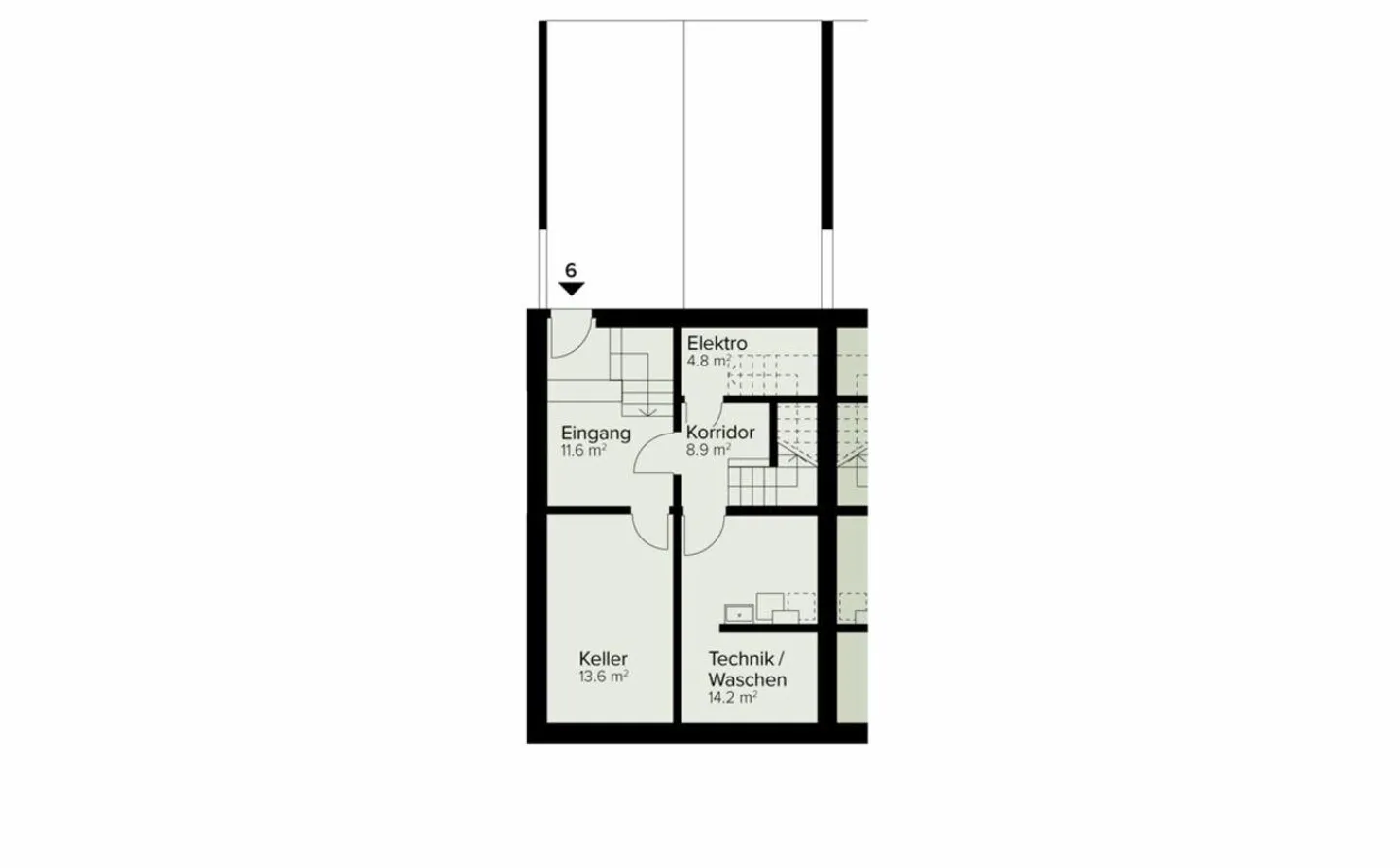 Nouvelle construction | 255 m² | Maison individuelle 5.5 pièces "Rosenberg" | Première occupation - Photo 12 sur 13
