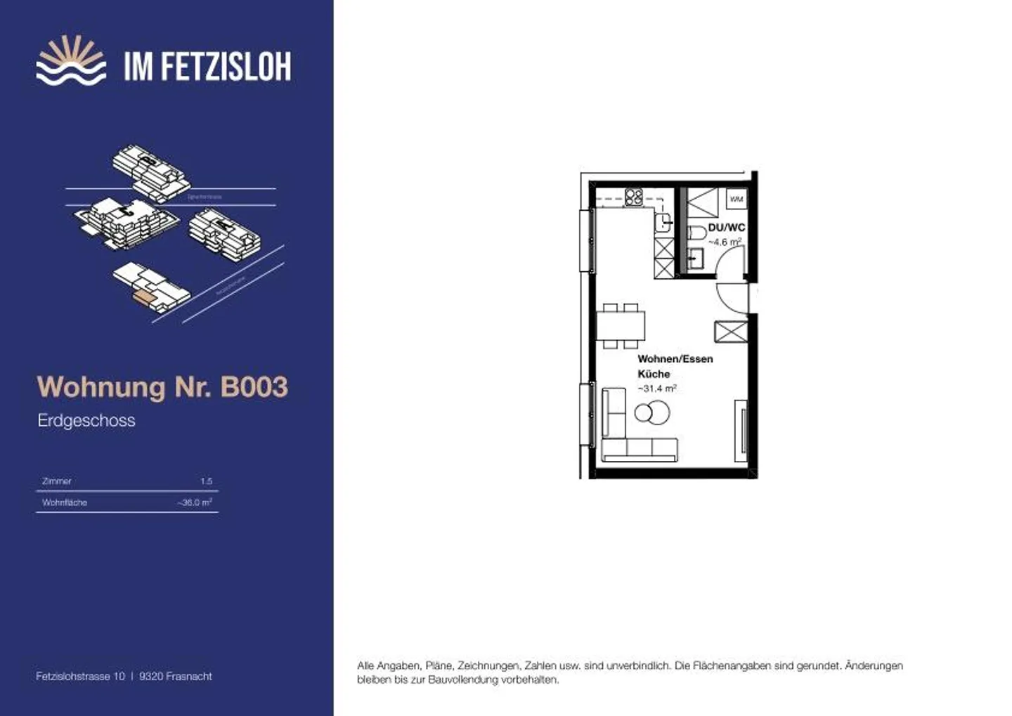 Charmante appartement neuf de 1,5 pièce - Photo 6 sur 7