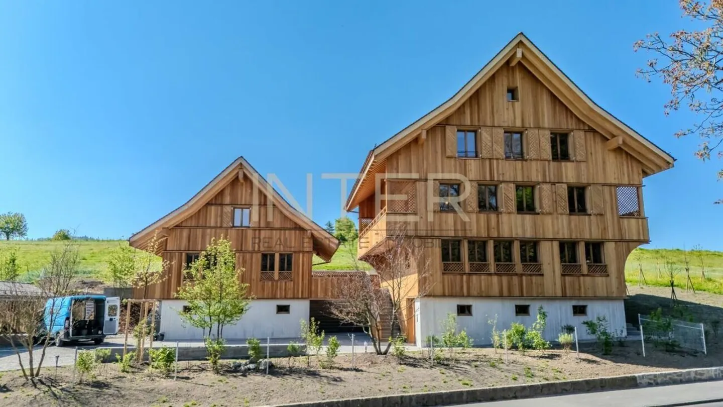 Première occupation à Risch : Maisonette exclusive de 4,5 pièces avec galerie, cheminée et deux loggias - Photo 25 sur 30