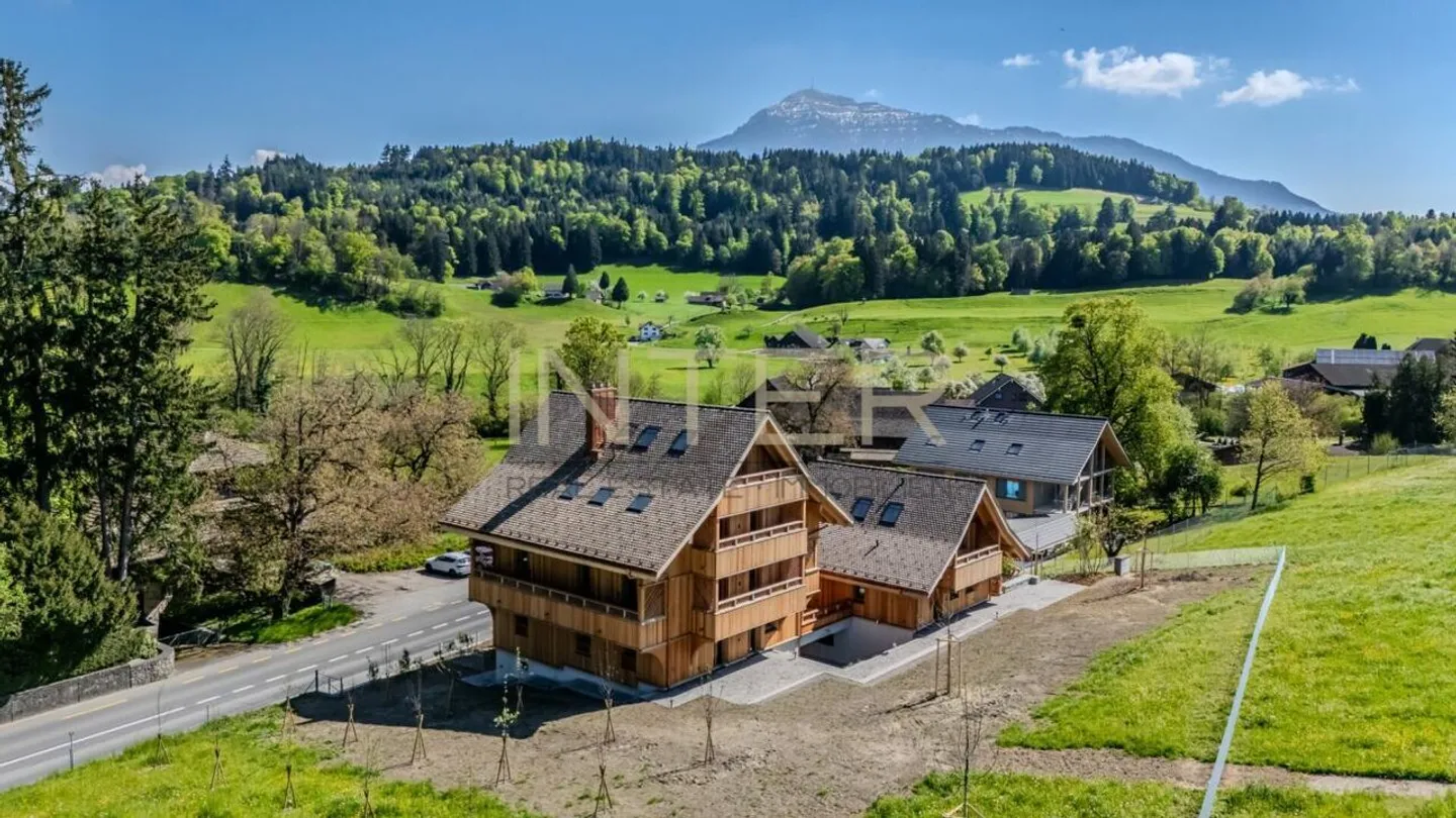 Première occupation à Risch : Maisonette exclusive de 4,5 pièces avec galerie, cheminée et deux loggias - Photo 27 sur 30