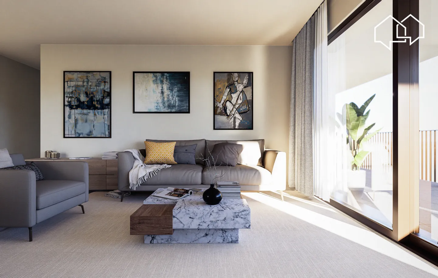 Modernes Apartment in Corminboeuf - Foto 6 von 9