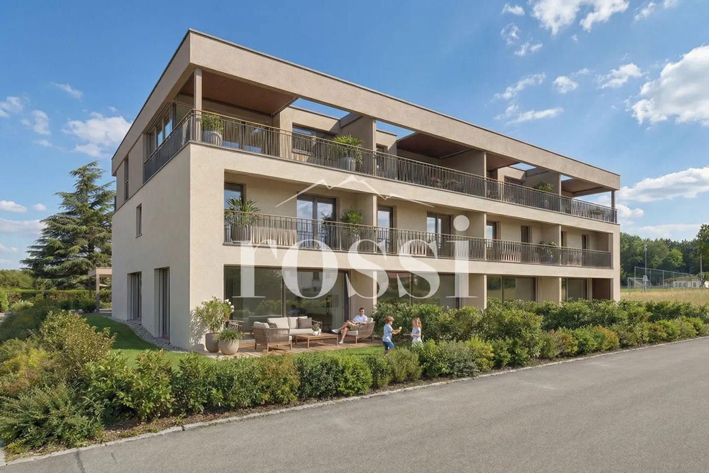 Nuovo appartamento duplex di 5,5 stanze con giardino, terrazza e balcone in vendita a Cottens - Foto 4 di 5