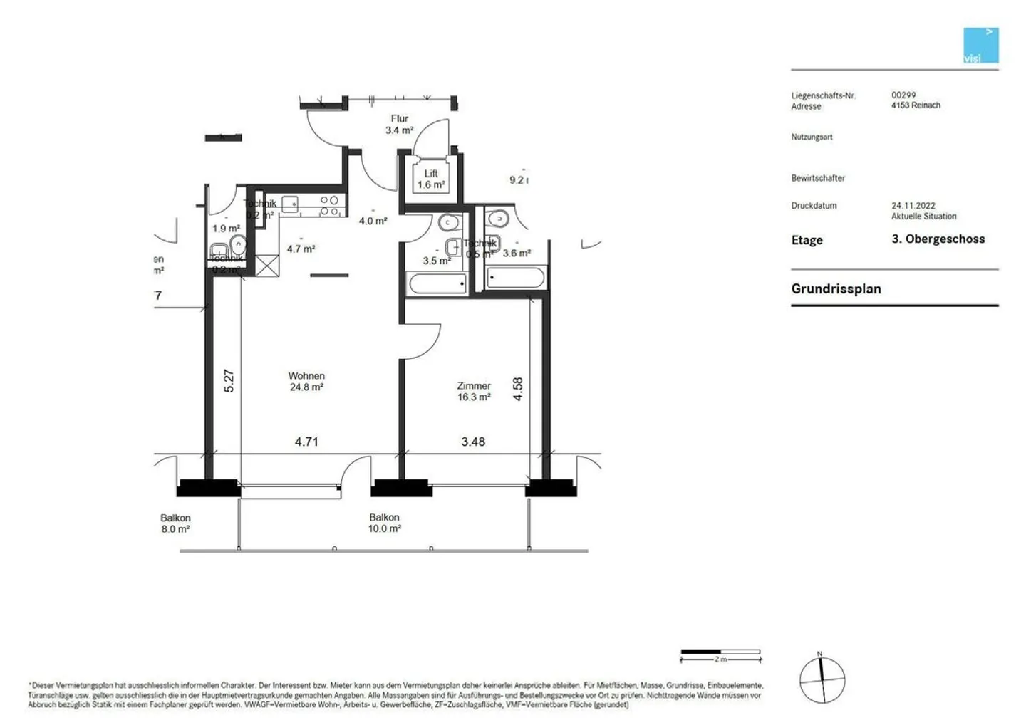 Appartamento 2 locali a Reinach - Foto 7 di 7