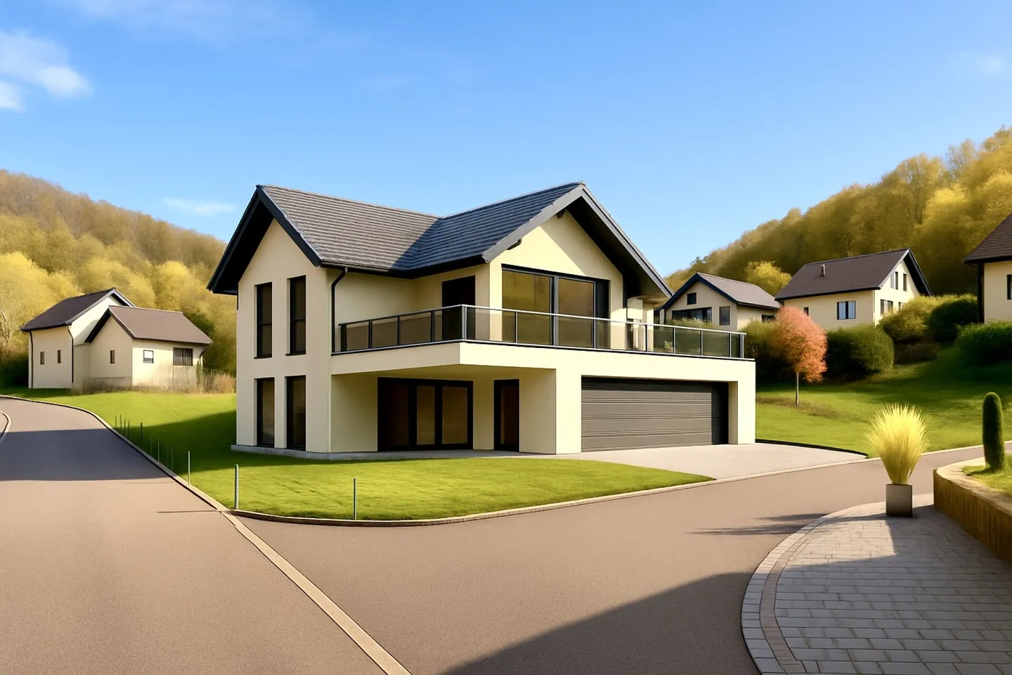 Neubau, 6.5 Zi. Einfamilienhaus mit Weitsicht - Foto 1 di 1