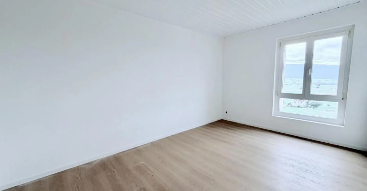 APPARTEMENT DE 4.5 PIÈCES ENTIÈREMENT RÉNOVÉ AVEC TERRASSE ET VUE SUR LA VALLÉE - Foto 5 von 9
