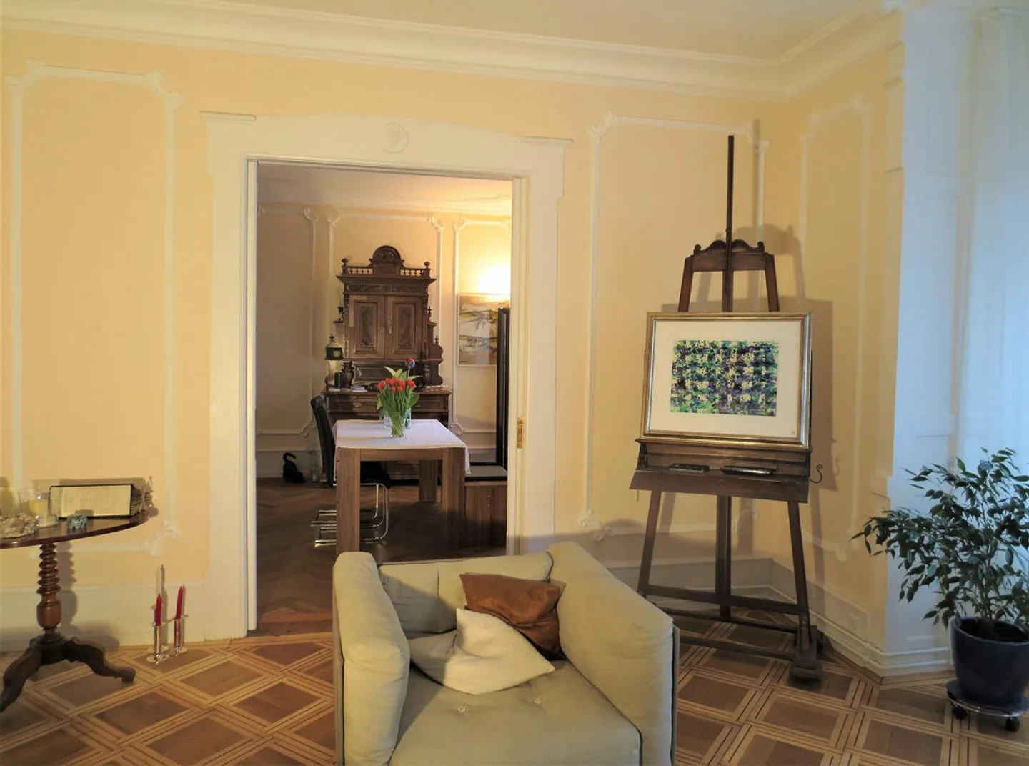 Kirchenfeld, appartement stylé de 4,5 pièces avec part de jardin - Photo 4 sur 15