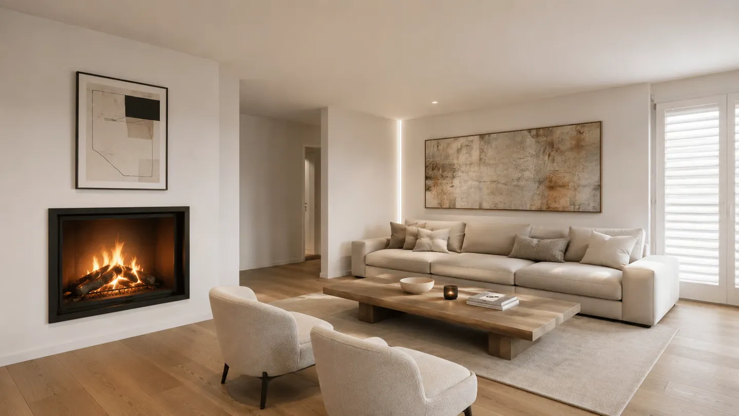 VUE PANORAMIQUE INCONSTRUCTIBLE – APPARTEMENT DE 5½ CHAMBRES SUR LE LAC DE ZURICH - Photo 8 sur 12