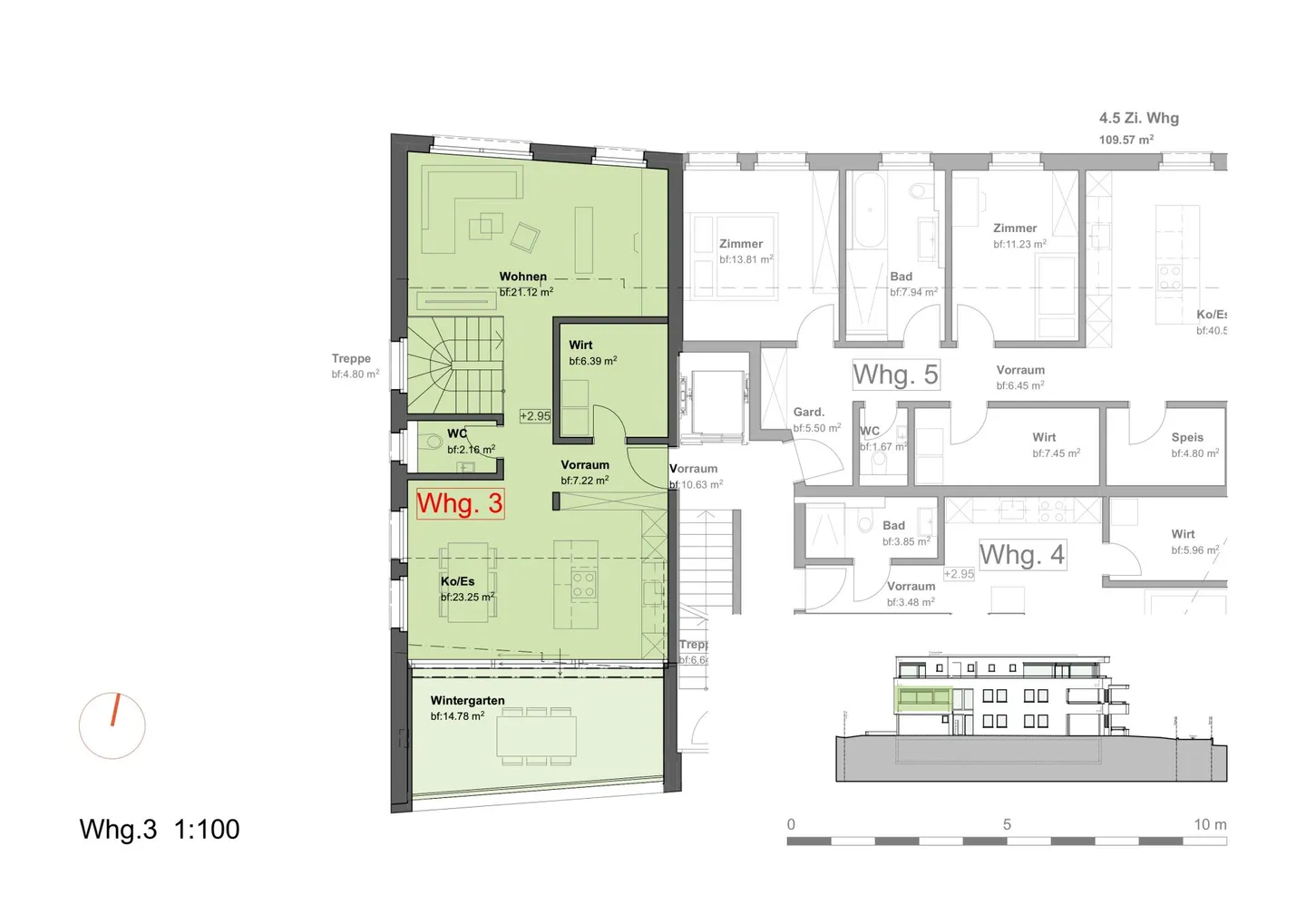 Sviluppo Punto 5 - Appartamento duplex di 4,5 stanze - Foto 5 di 5