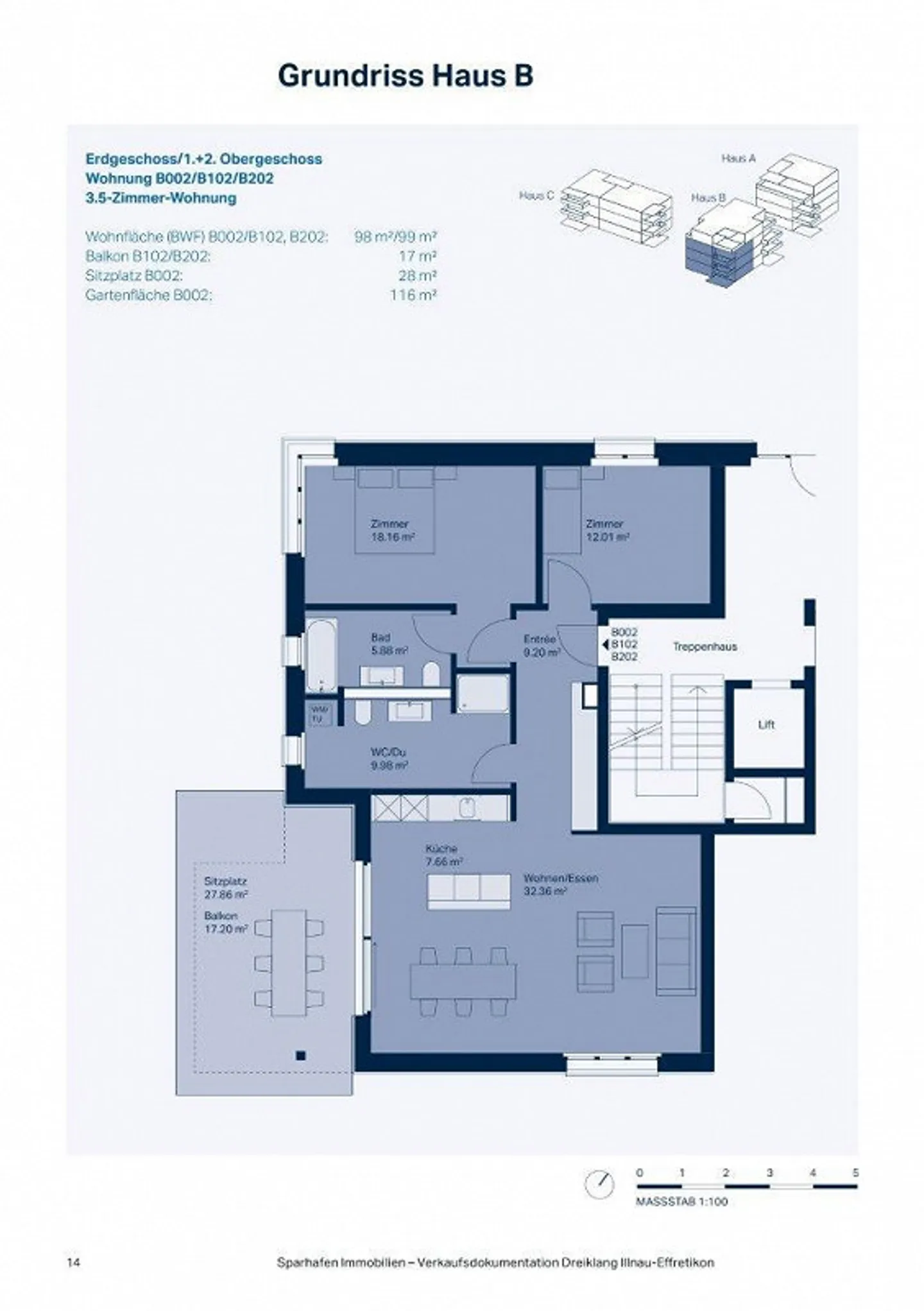 Nouveau bâtiment première occupation - appartement moderne de 3,5 pièces avec espace jardin - Photo 8 sur 8
