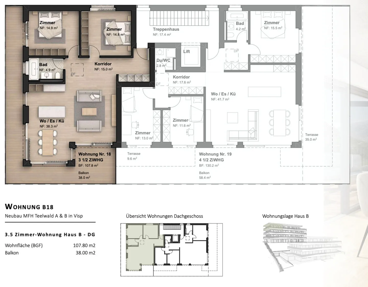 Nuovo appartamento di 3,5 stanze in posizione privilegiata - Foto 12 di 12
