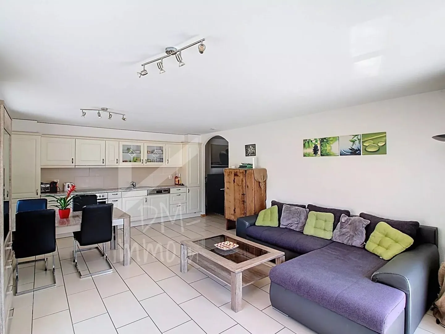 Schöne 3,5-Zimmer-Wohnung, große Terrasse, Zentrum von Fully - Foto 3 von 7
