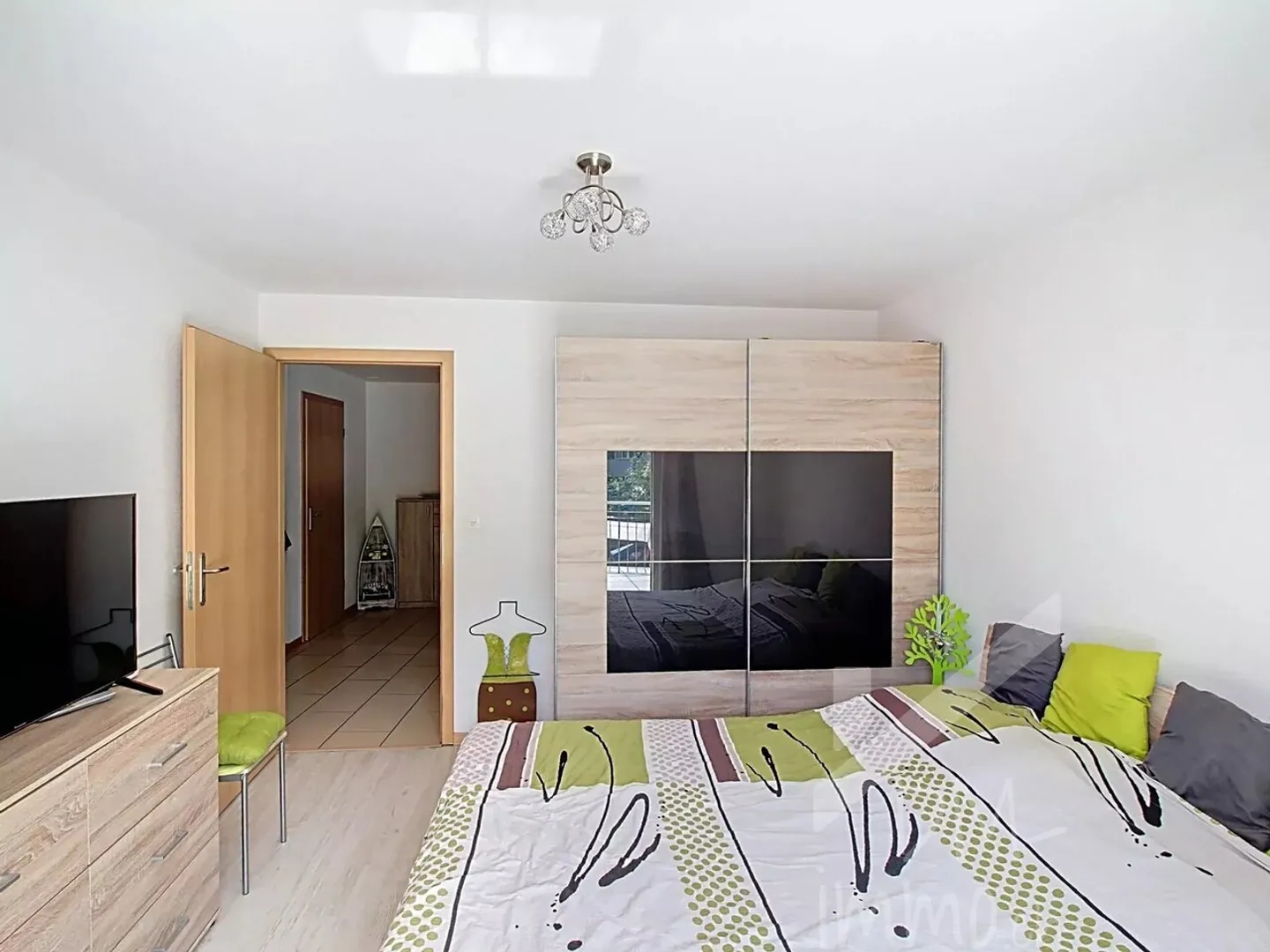 Schöne 3,5-Zimmer-Wohnung, große Terrasse, Zentrum von Fully - Foto 5 von 7