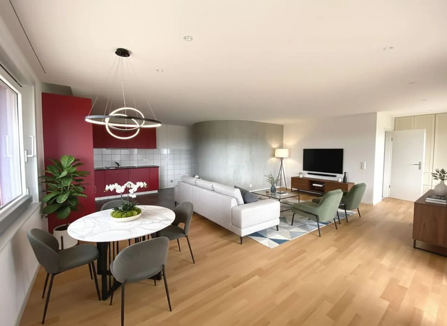 Schöne 2,5-Zimmer-Wohnung in Romont - Foto 1 von 6