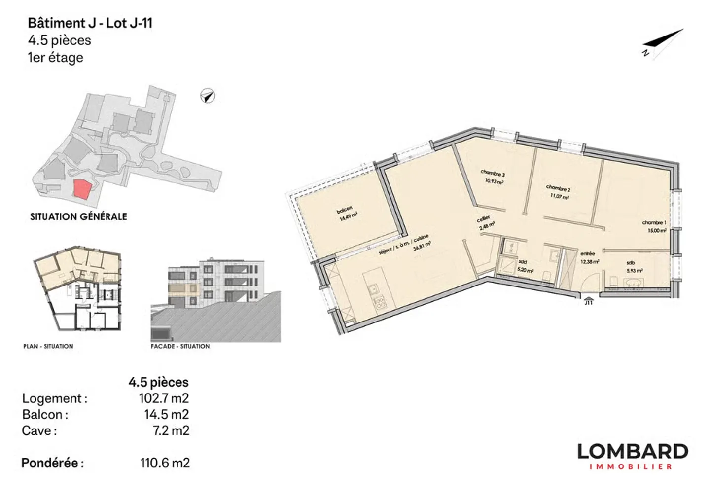 Appartement moderne 4.5 pièces - Photo 6 sur 6