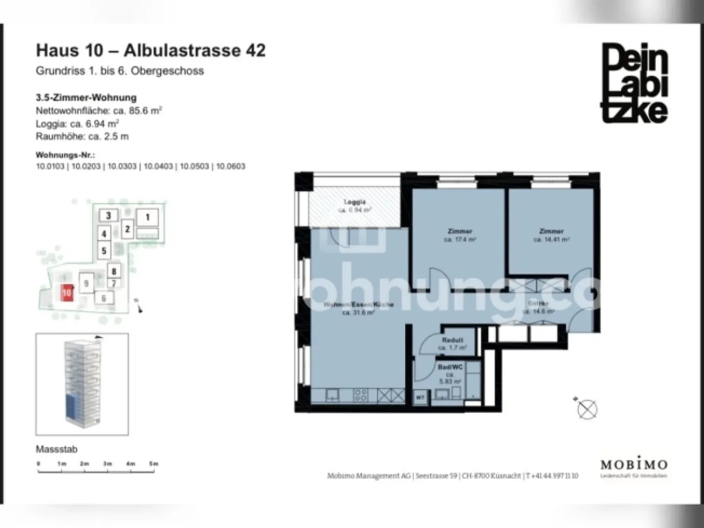 APPARTAMENTO IN SCAMBIO Bell'appartamento di 3,5 locali nella zona di Labitzke - Foto 1 di 1