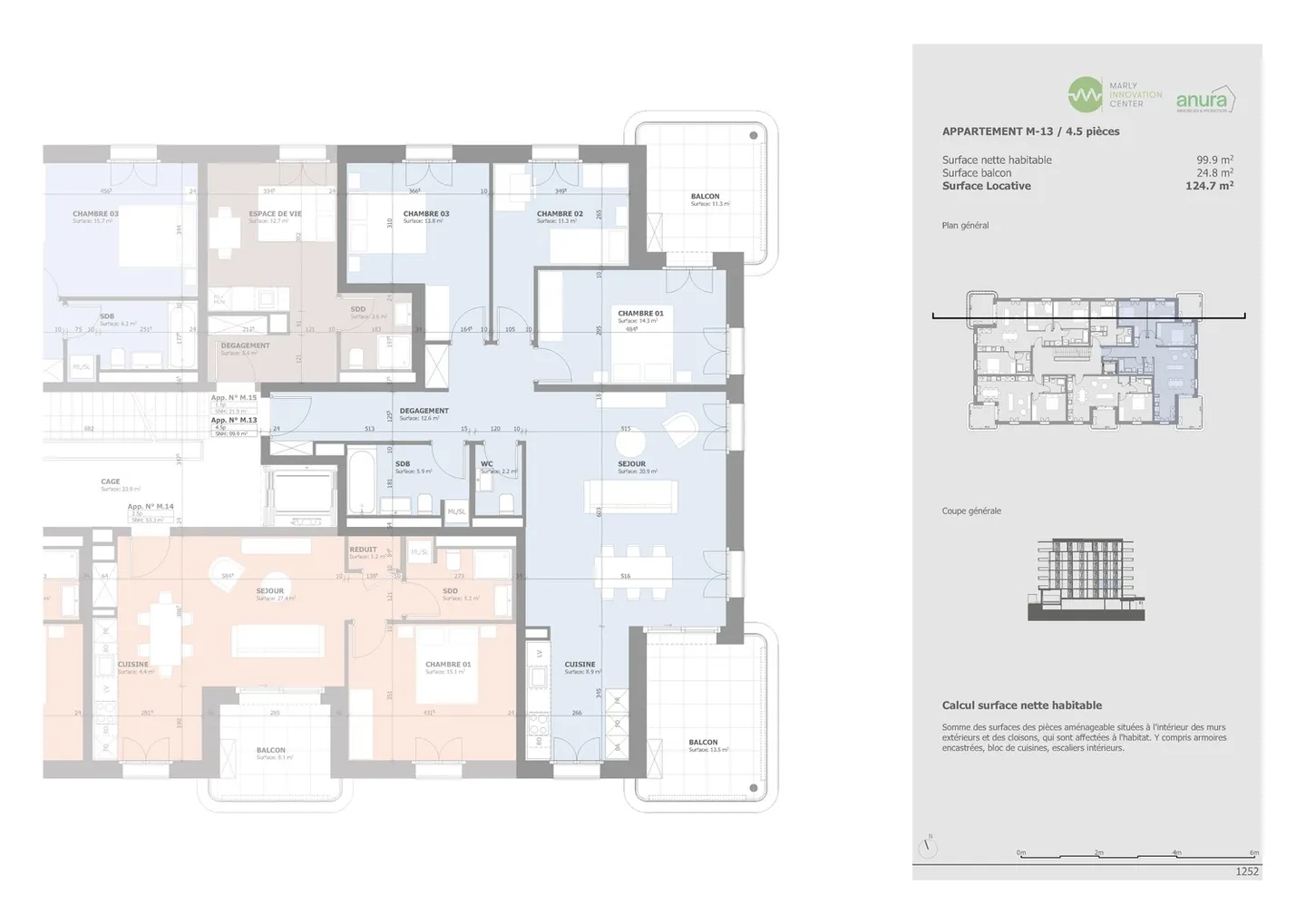 Magnificent 4.5-room apartment for rent in Marly! - Photo 11 of 12