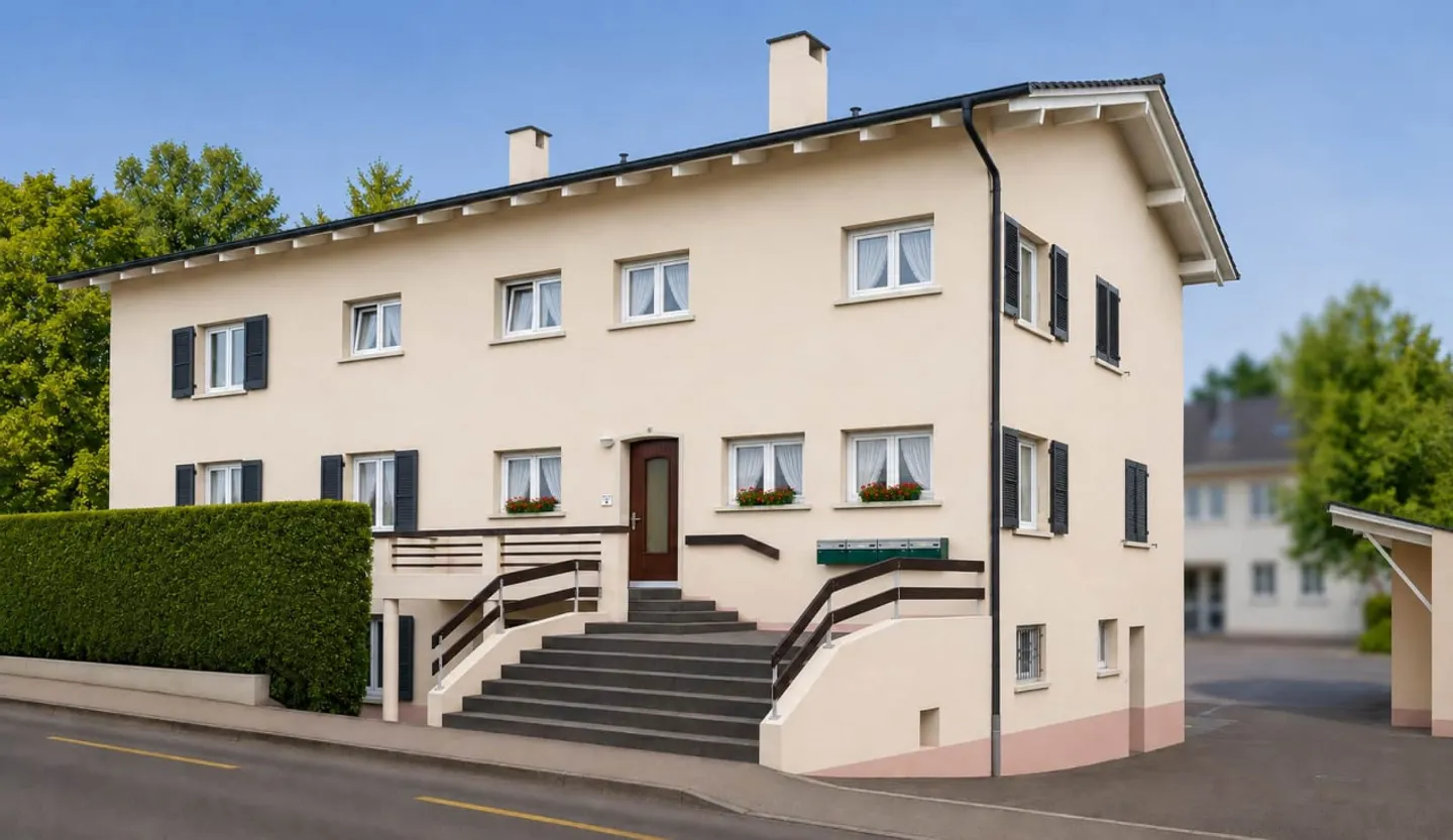 Edificio di rendimento a Courtételle - 5 appartamenti, garage e laboratorio - Foto 1 di 10