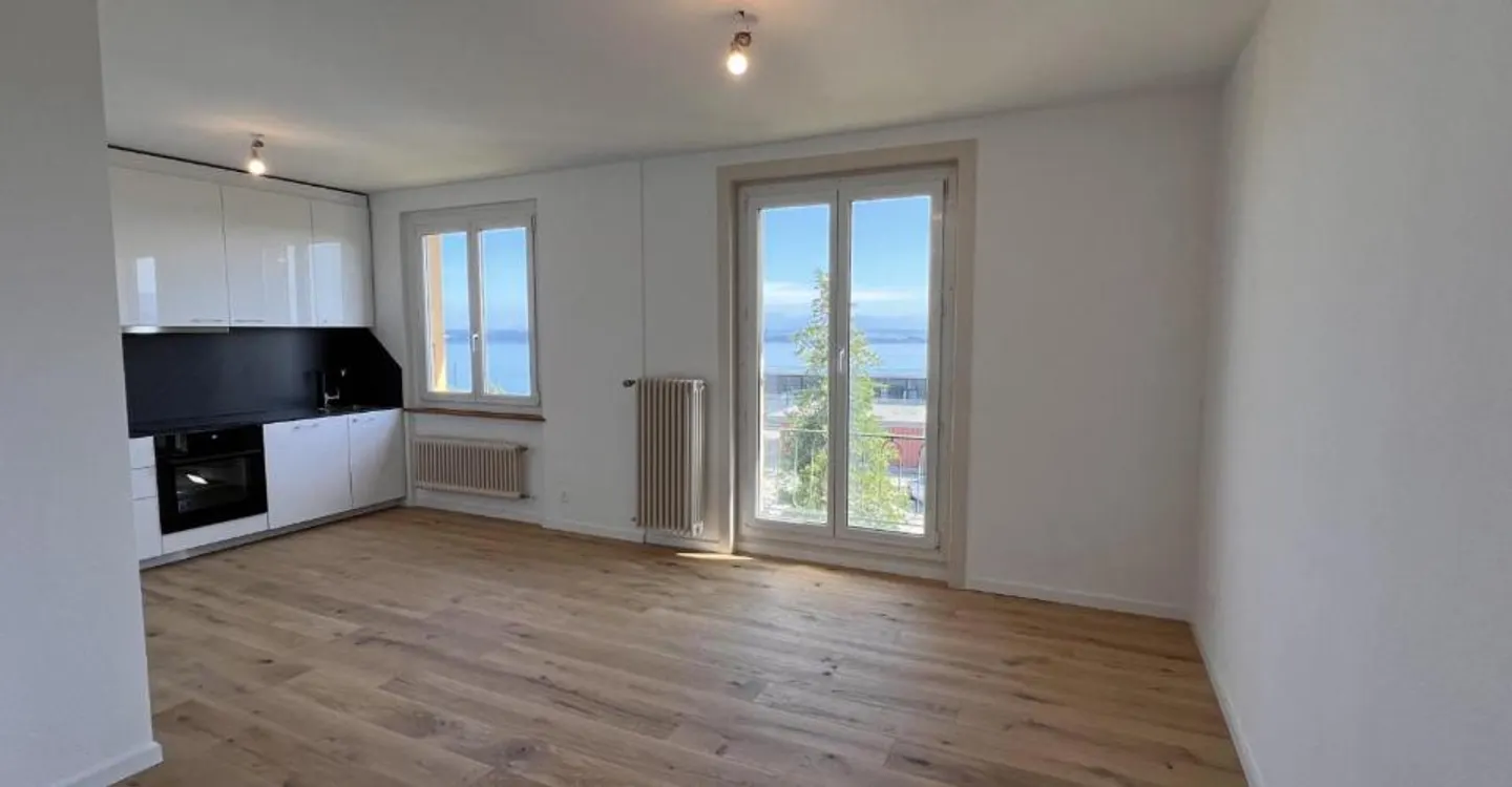 Helles Apartment mit Blick auf den See und die Alpen - Foto 5 von 7