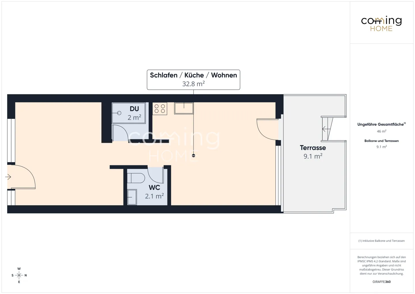 Modernes Apartment mit atemberaubendem Blick - Foto 11 von 11