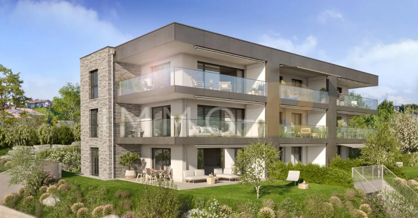 2,5 Zimmer neu mit Garten, nahe Bahnhof, Bus, Attalens, Châtel-St-Denis - Foto 2 von 6