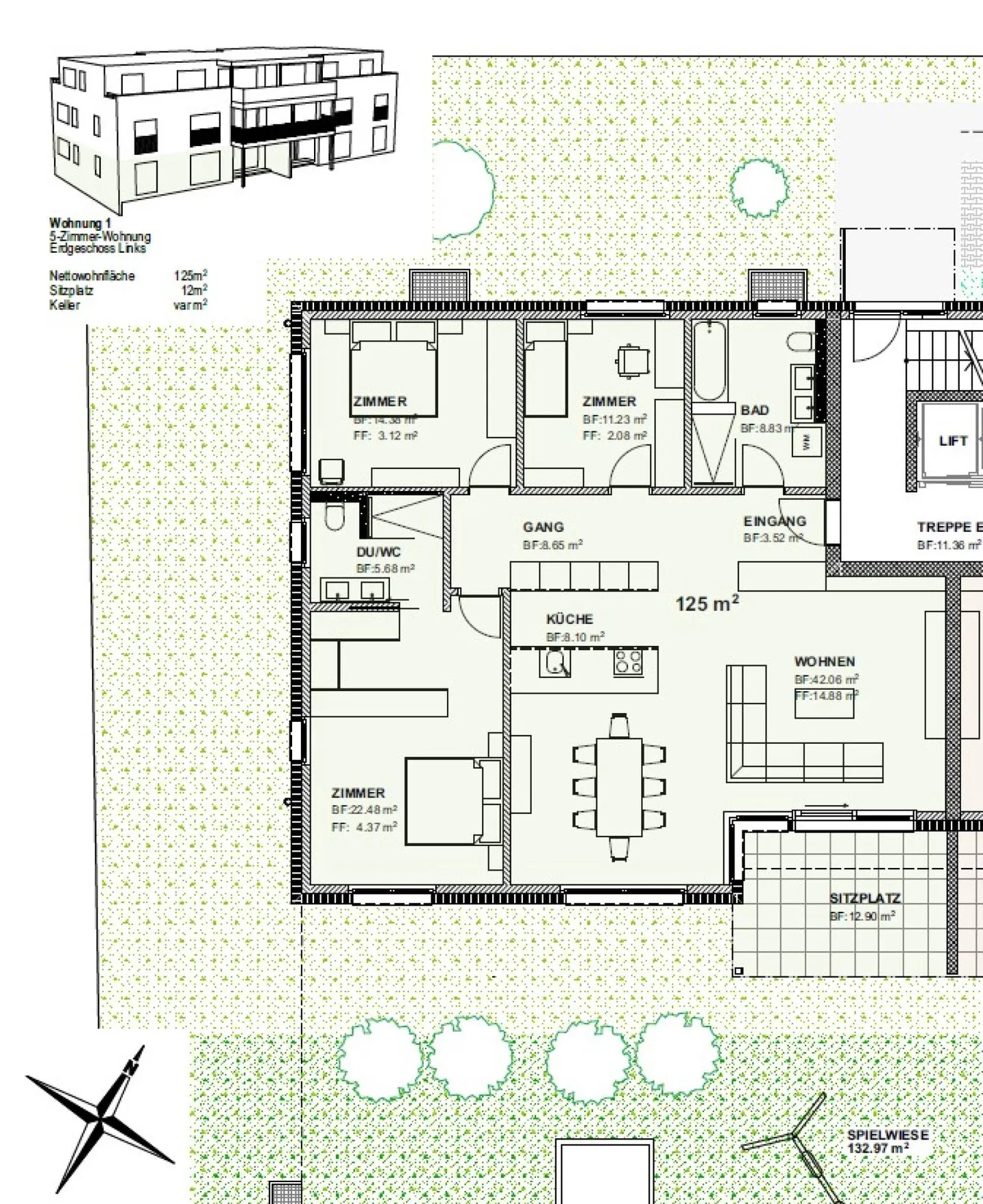 Baustart erfolgt - 4.5-Zimmer-Attika mit wunderbarer Weitsicht - Photo 7 of 13