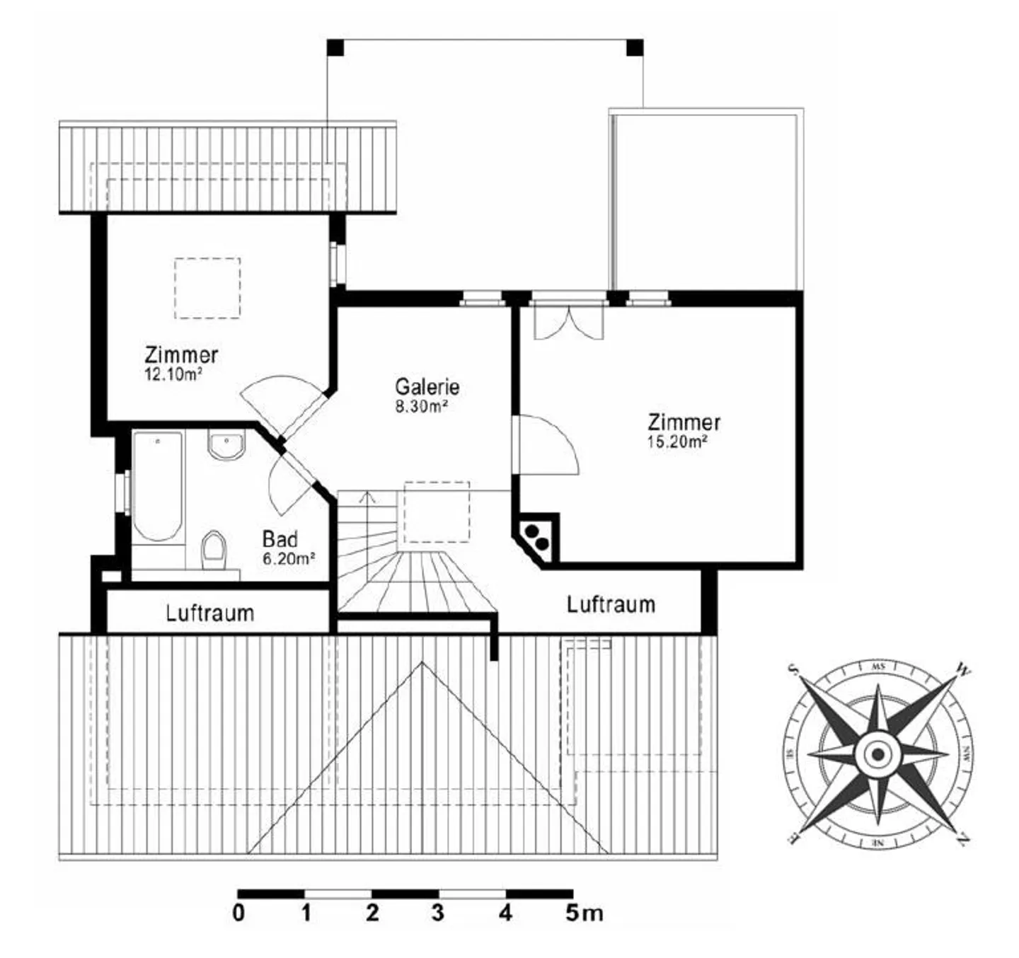 Appartamento maisonette luminoso e grande di 5.5 stanze in affitto - Foto 14 di 14