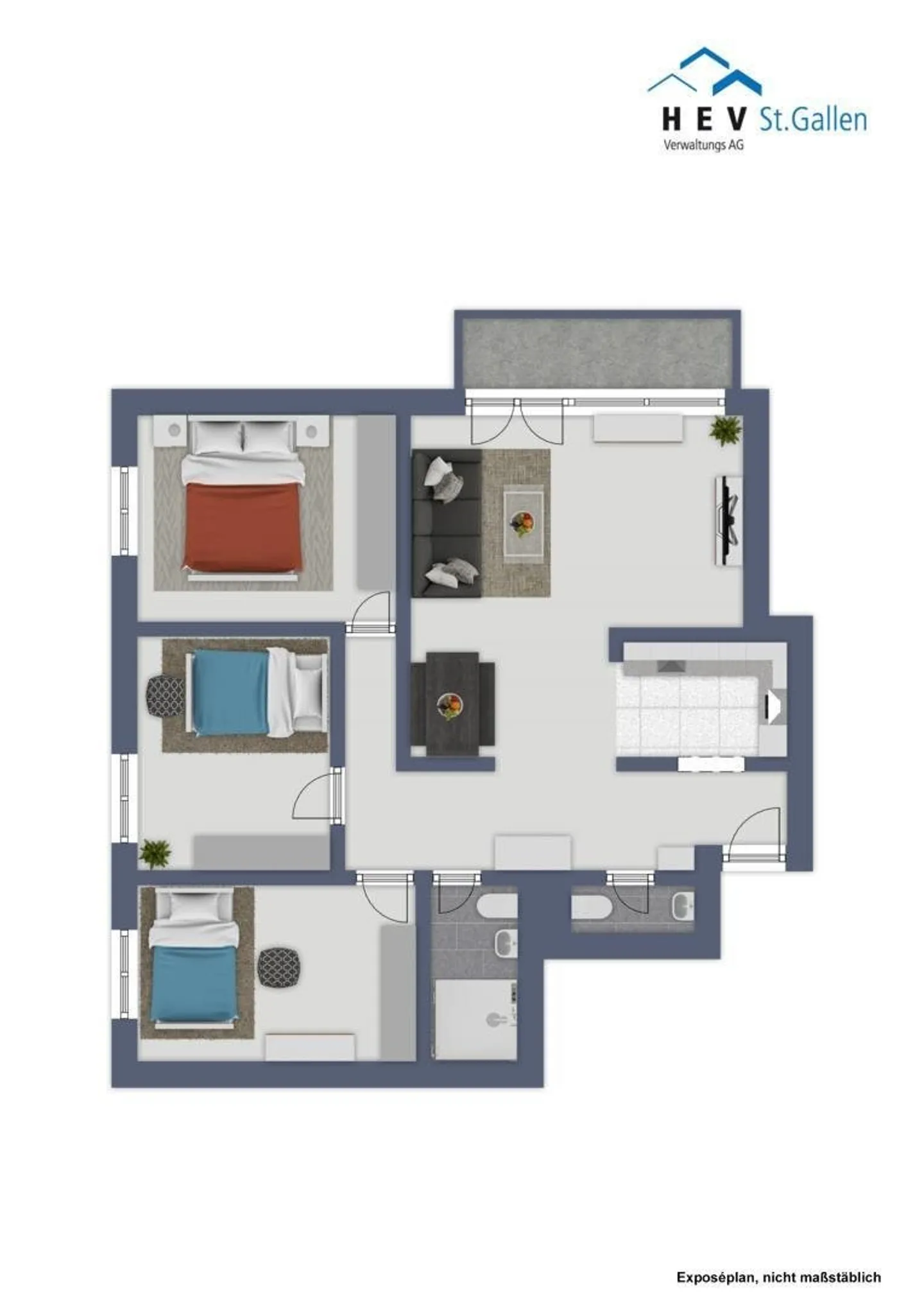 Appartamento di 4,5 locali ristrutturato con balcone - Foto 10 di 10